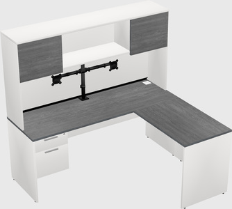 L-shaped office desk