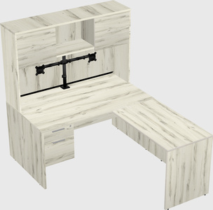 L-shaped office desk