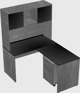 L-shaped office desk