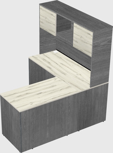 L-shaped office desk