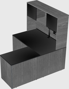L-shaped office desk
