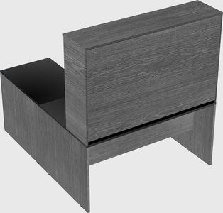 L-shaped office desk