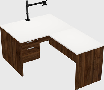 L-shaped office desk