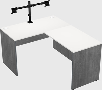 L-shaped office desk