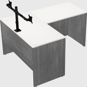L-shaped office desk