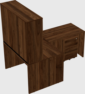 L-shaped office desk