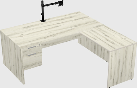 L-shaped office desk