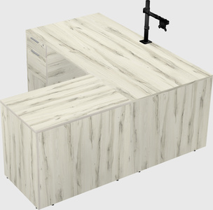 L-shaped office desk