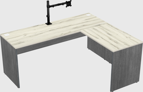 L-shaped office desk