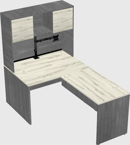 L-shaped office desk