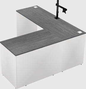 L-shaped office desk