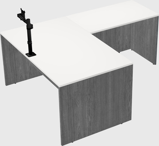 L-shaped office desk