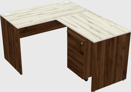 L-shaped office desk