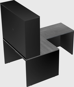 L-shaped office desk