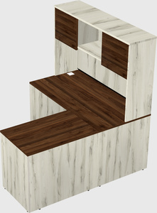 L-shaped office desk