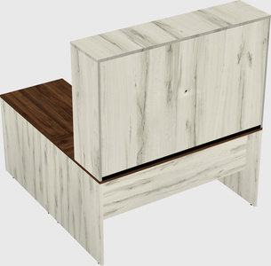 L-shaped office desk
