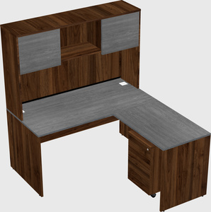 L-shaped office desk