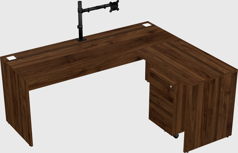L-shaped office desk