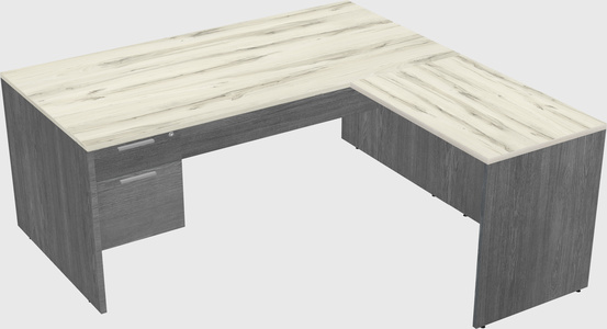 L-shaped office desk