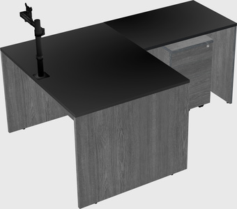 L-shaped office desk