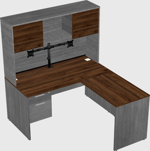 L-shaped office desk