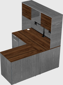 L-shaped office desk