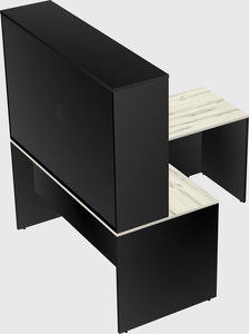 L-shaped office desk