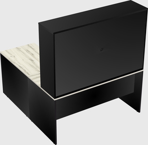 L-shaped office desk