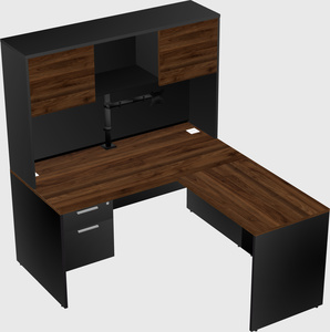 L-shaped office desk
