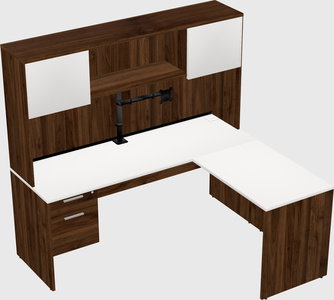 L-shaped office desk