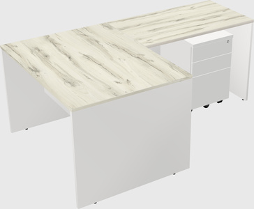 L-shaped office desk