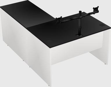 L-shaped office desk