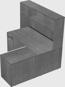 L-shaped office desk