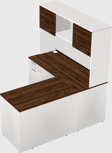 L-shaped office desk