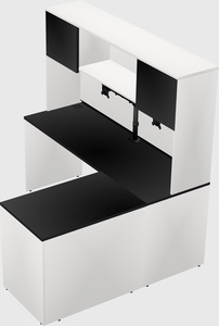 L-shaped office desk