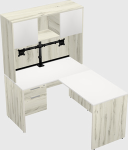 L-shaped office desk