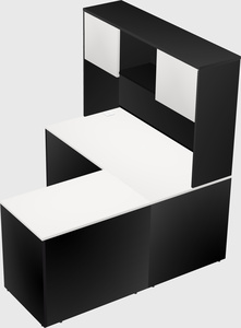 L-shaped office desk