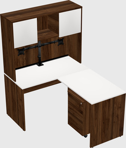 L-shaped office desk