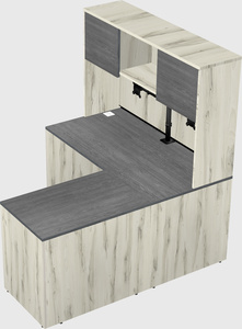 L-shaped office desk