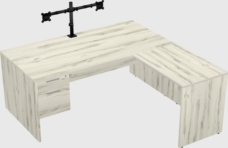 L-shaped office desk