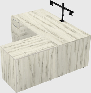 L-shaped office desk