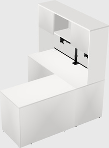 L-shaped office desk
