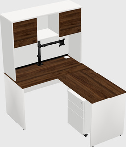 L-shaped office desk