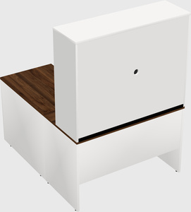 L-shaped office desk