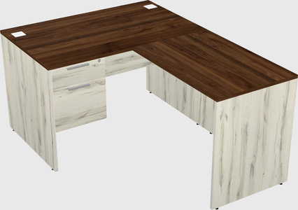 L-shaped office desk