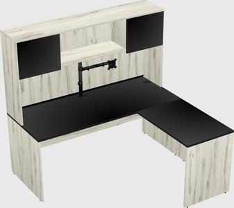 L-shaped office desk