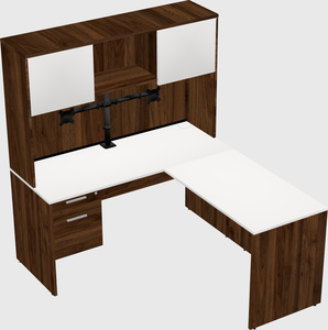L-shaped office desk