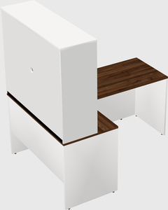 L-shaped office desk