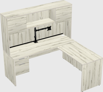 L-shaped office desk