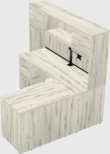 L-shaped office desk
